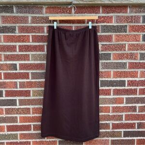 Casual Corner Annex Brown High Rise Midi Skirt